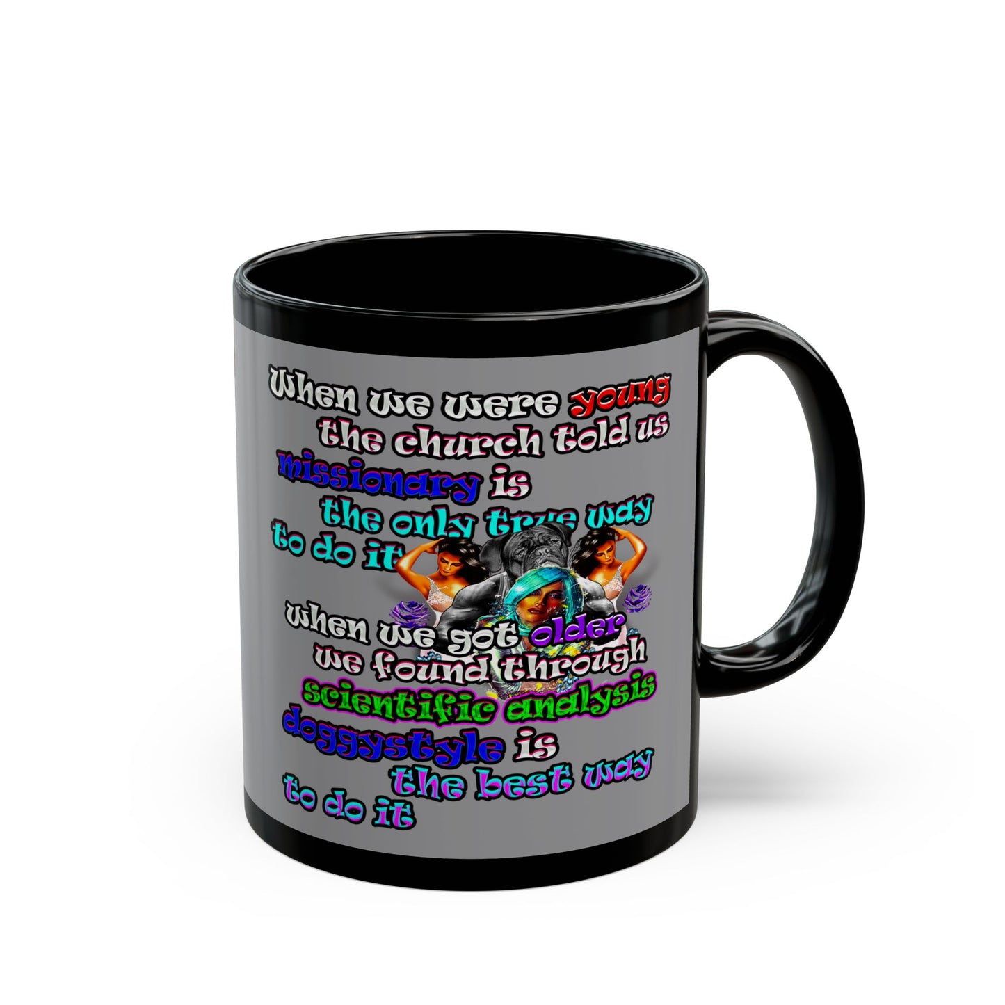 doggystyle - Black Mug (grey)