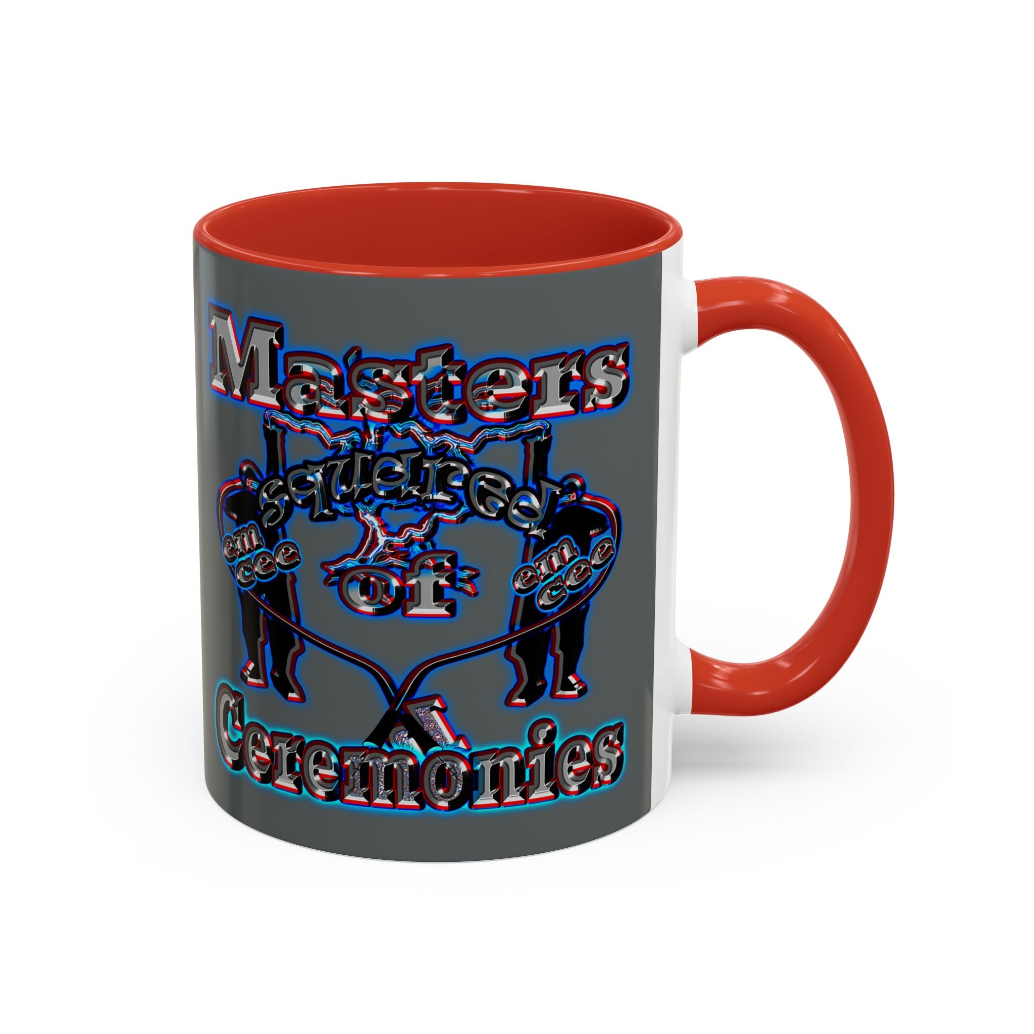 em cee squared - Accent Mug (dark grey)