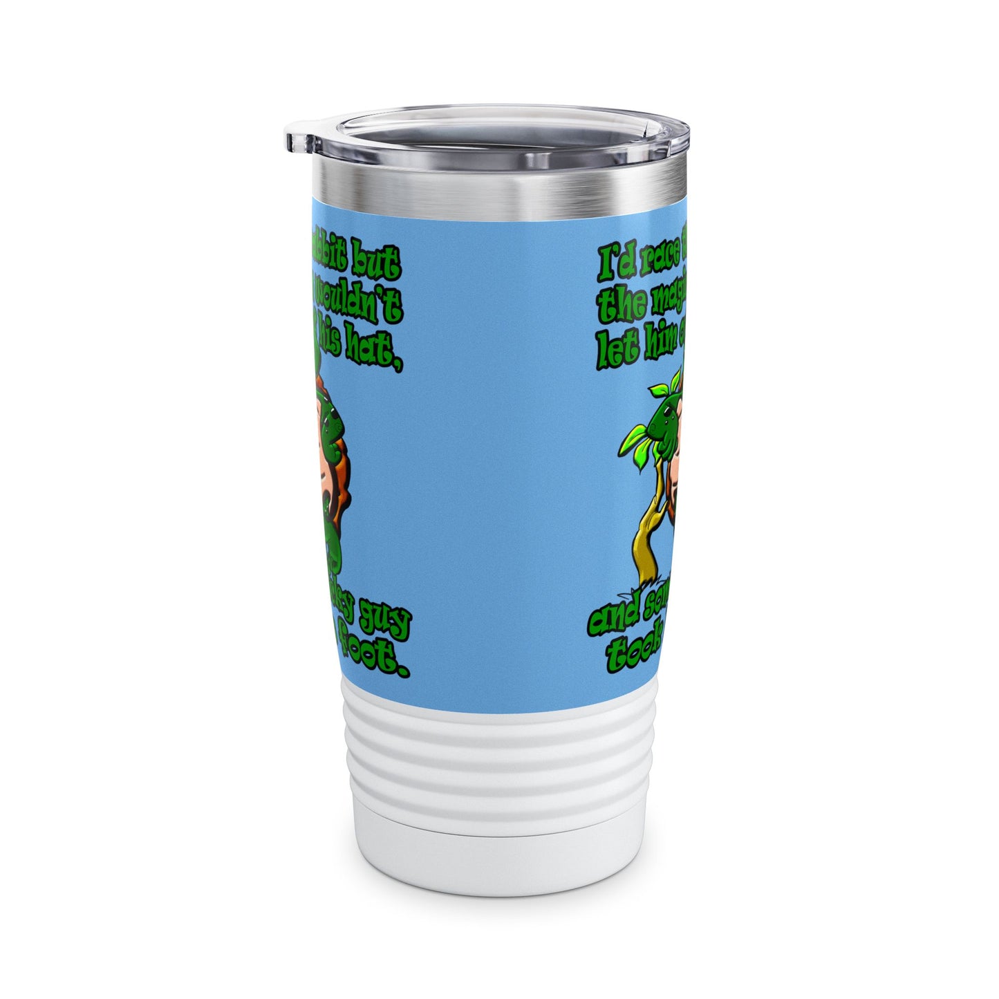 turtle race - Ringneck Tumbler, 20oz (light blue)