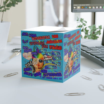 drop the beat - note cube (turquoise)