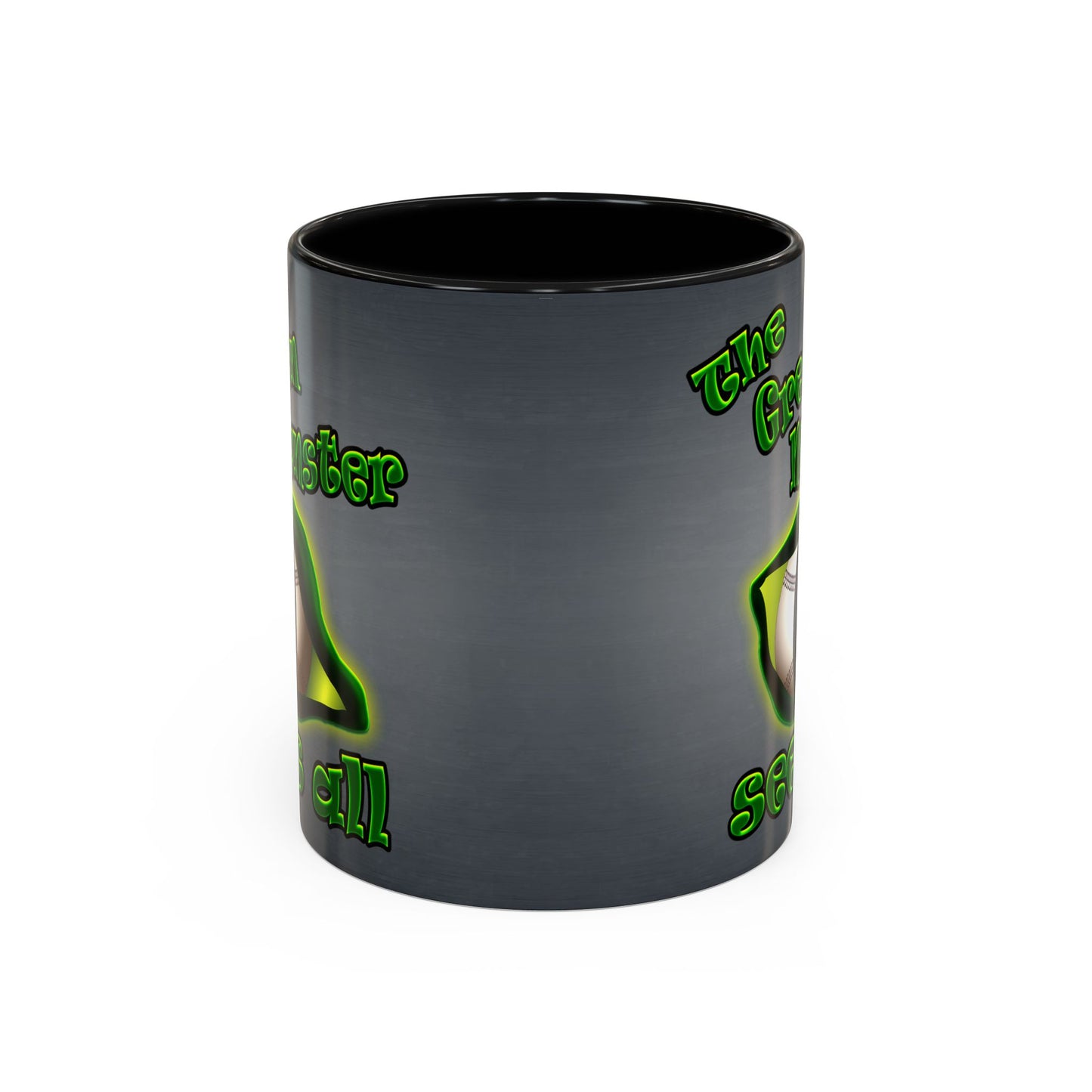 green monster - Accent Mug (grey-light grey)