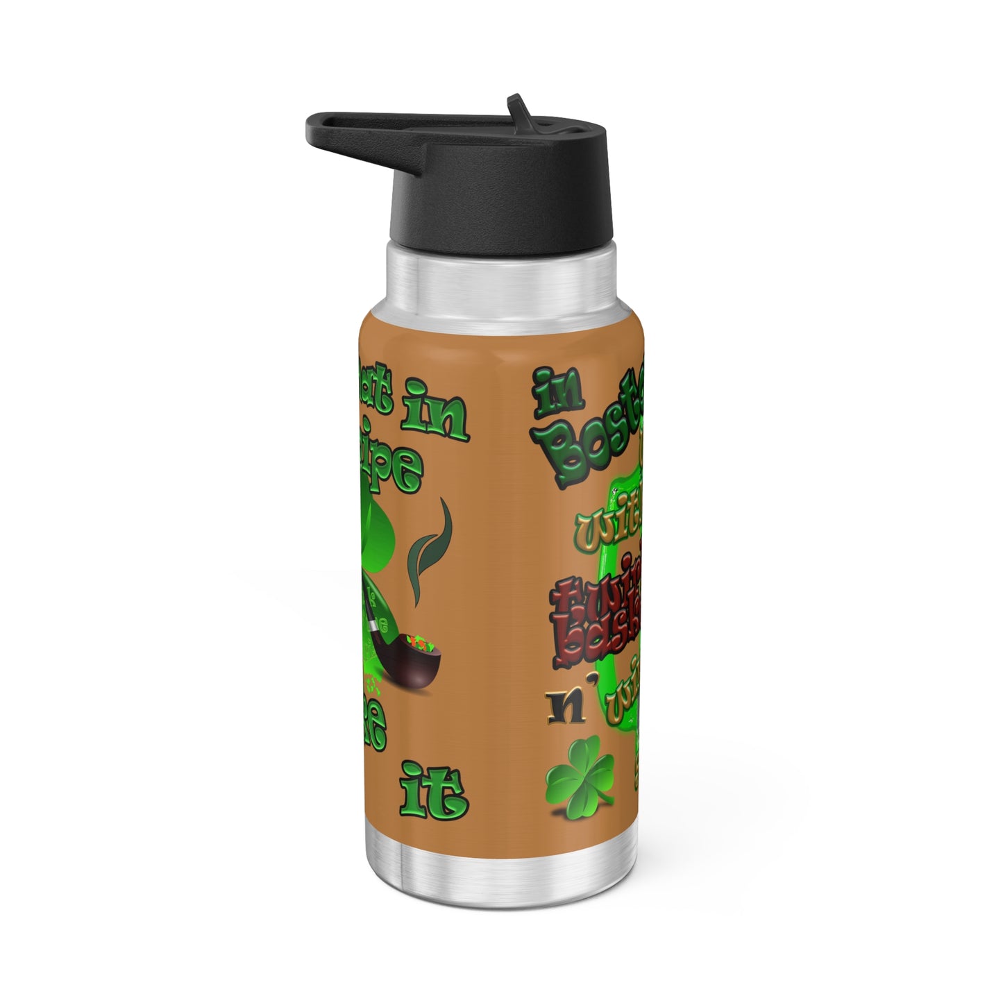 celtics logo - Gator Tumbler, 32oz (light brown)