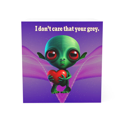 I don't care that your grey - note cube (purple-pink wave)