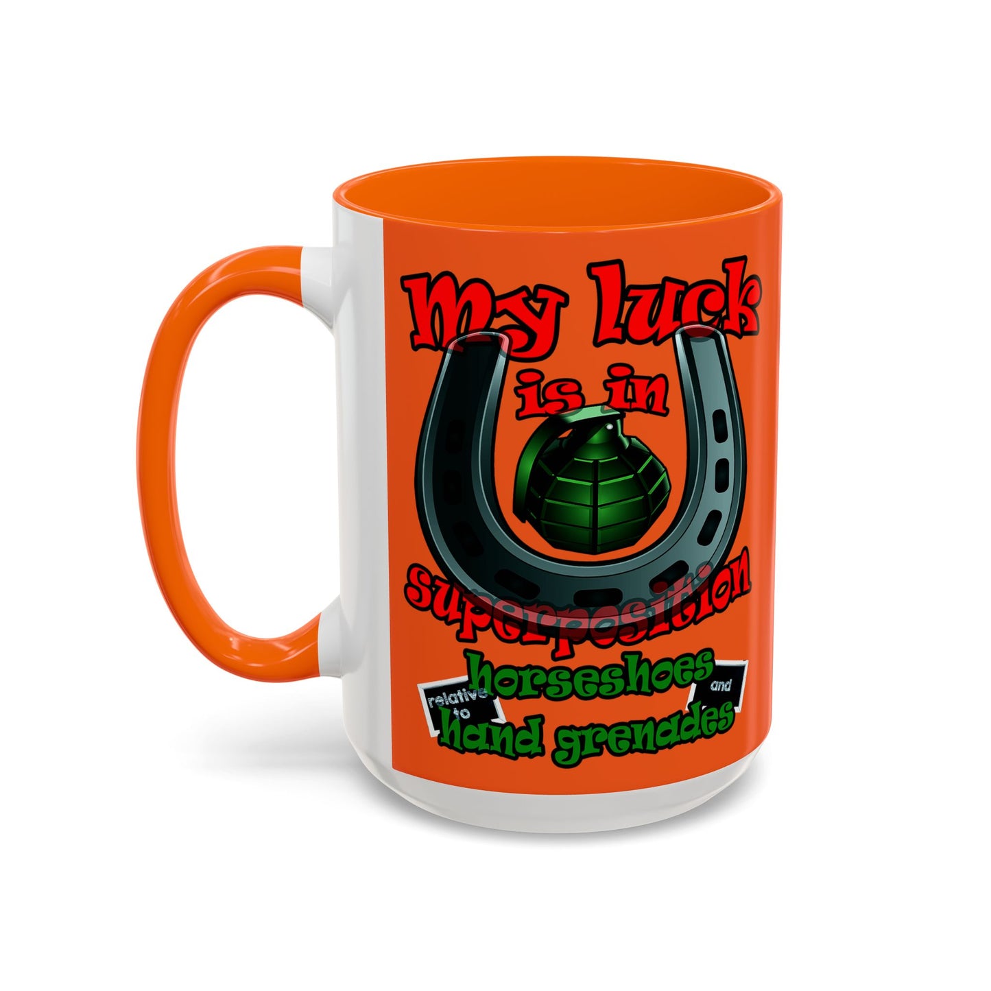 my luck - Accent Mug (orange)