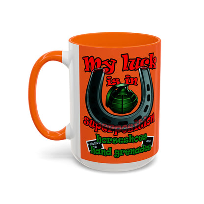 my luck - Accent Mug (orange)