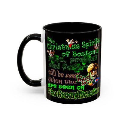 christmas spirits of boston - Accent Mug (black)