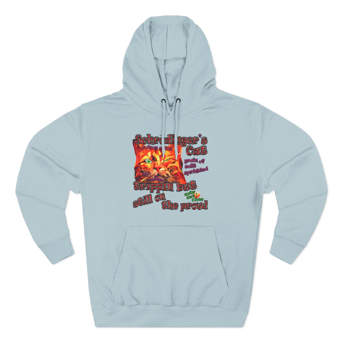 schrodinger's cat - Three-Panel Fleece Hoodie