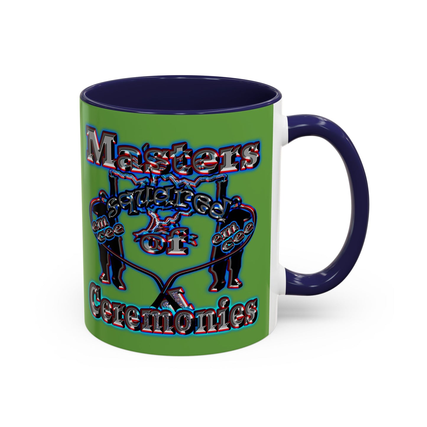 em cee squared - Accent Mug (green)