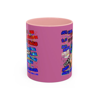 drop the beat - Accent Mug (light pink)