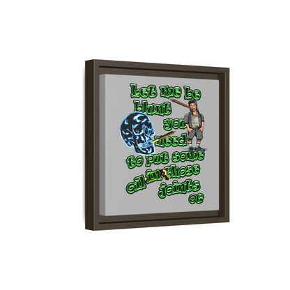 og - framed canvas art (light grey)