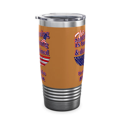 american wing - Ringneck Tumbler, 20oz (light brown)