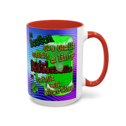celtics logo - Accent Mug (purple wave)