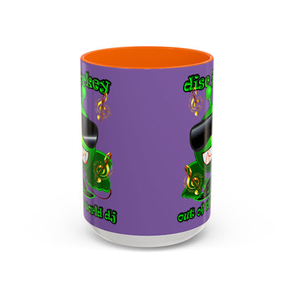 disc jockey - Accent Mug (light purple)