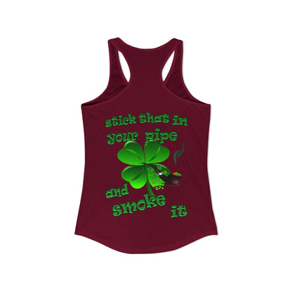 celtics logo - Women's Ideal Racerback Tank