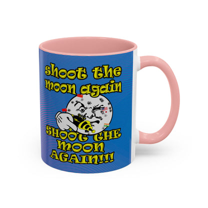 shoot the moon again - Accent Mug (light blue-purple wave)