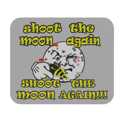shoot the moon again - Mouse Pad (Rectangle) (light grey)