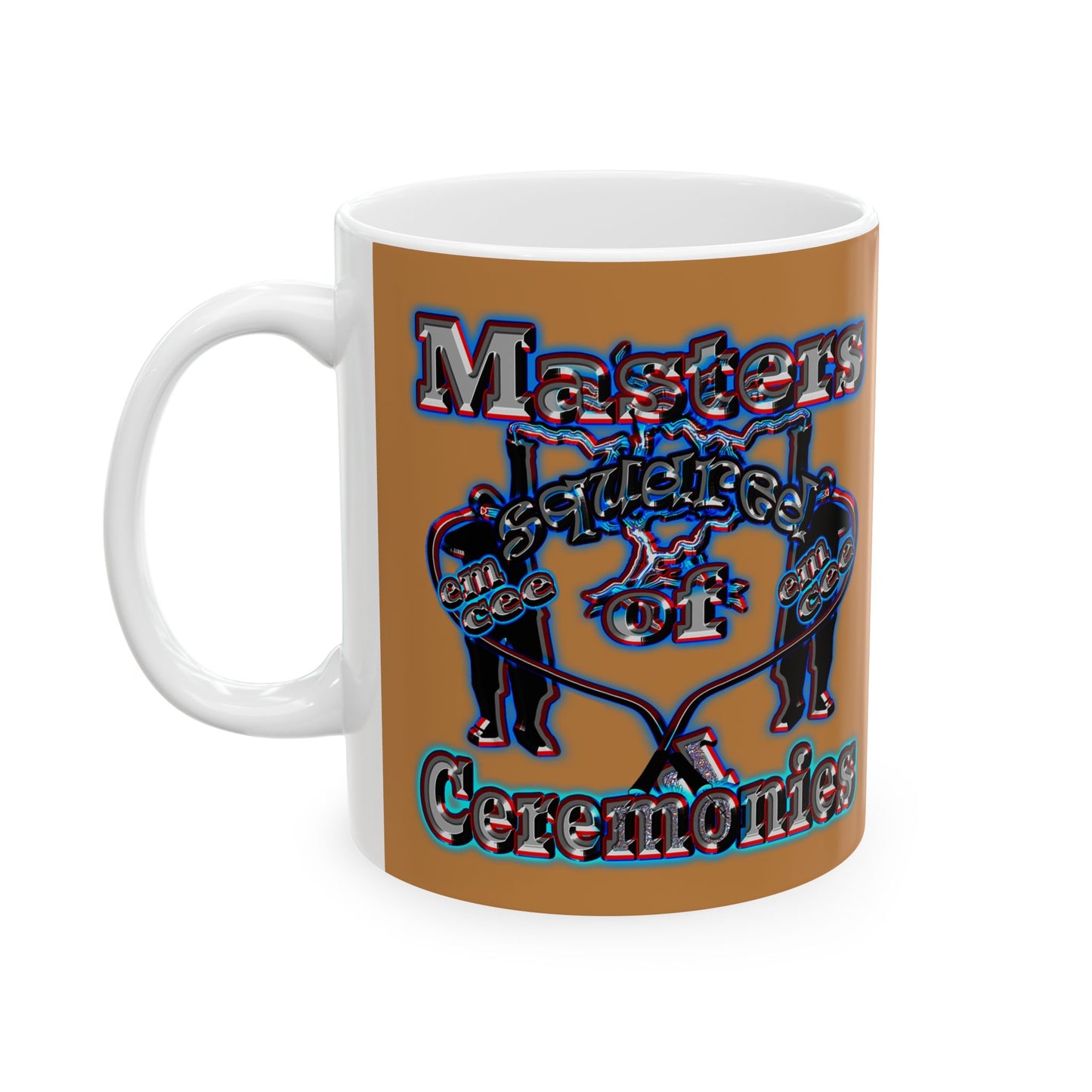 em cee squared - White Mug (light brown)