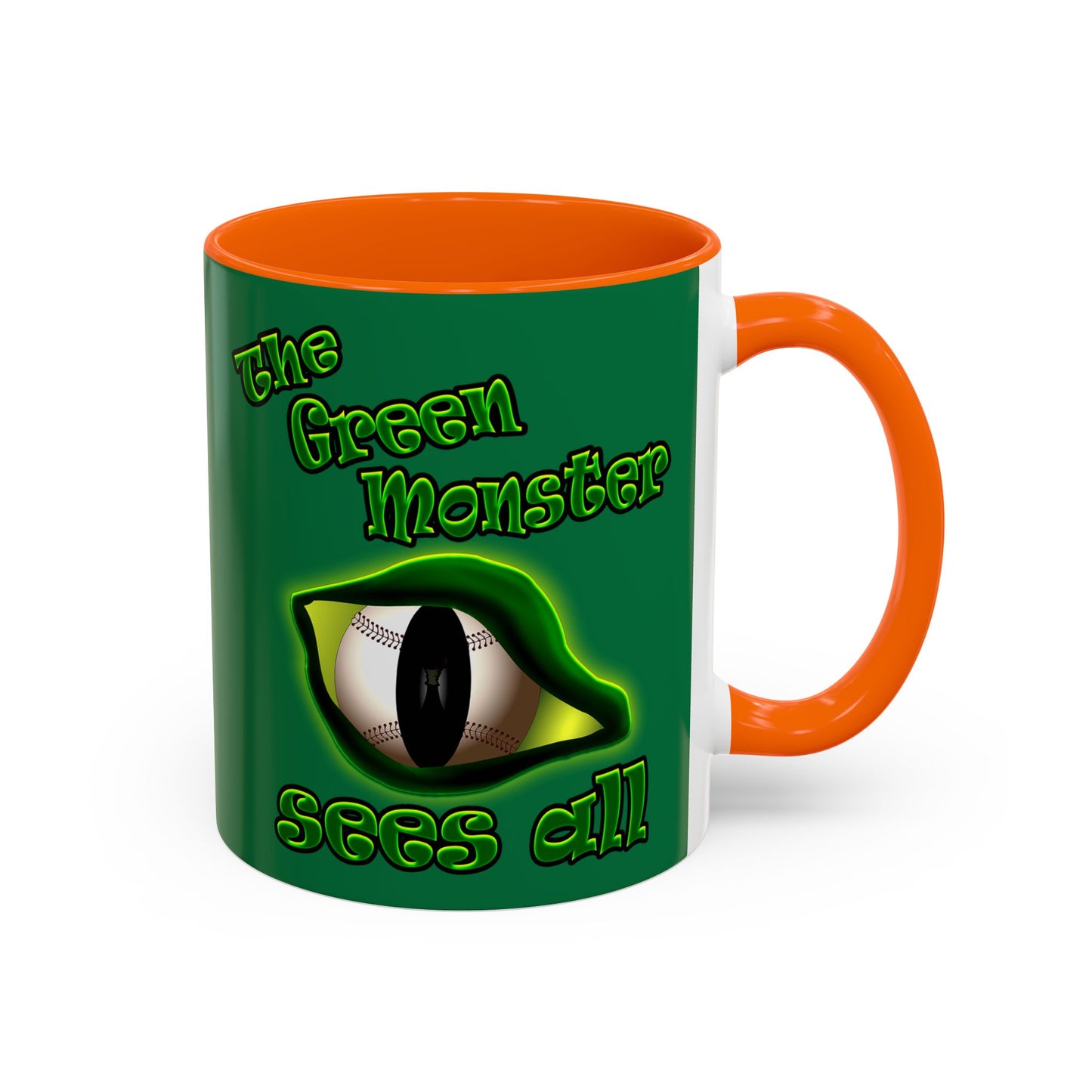 green monster - Accent Mug (dark green)