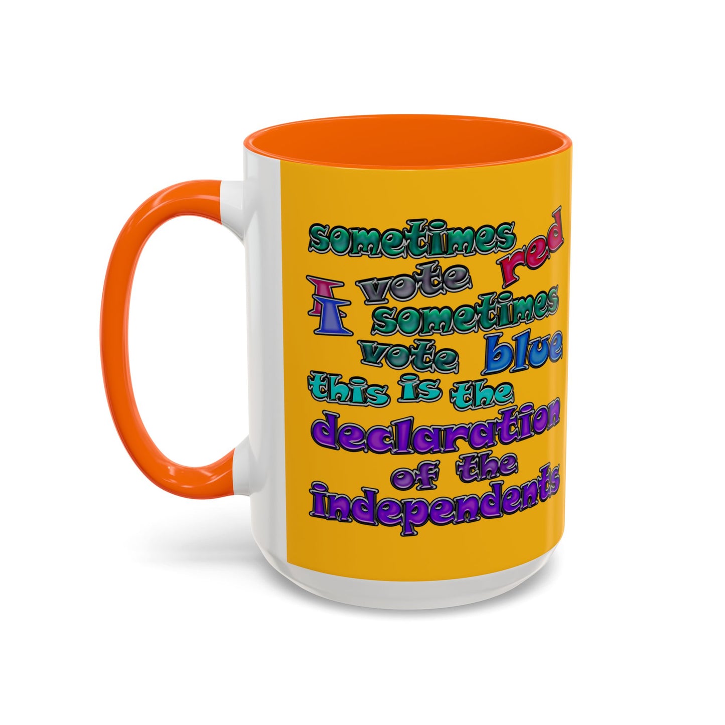 declaration of the independents - Accent Mug (yellow)