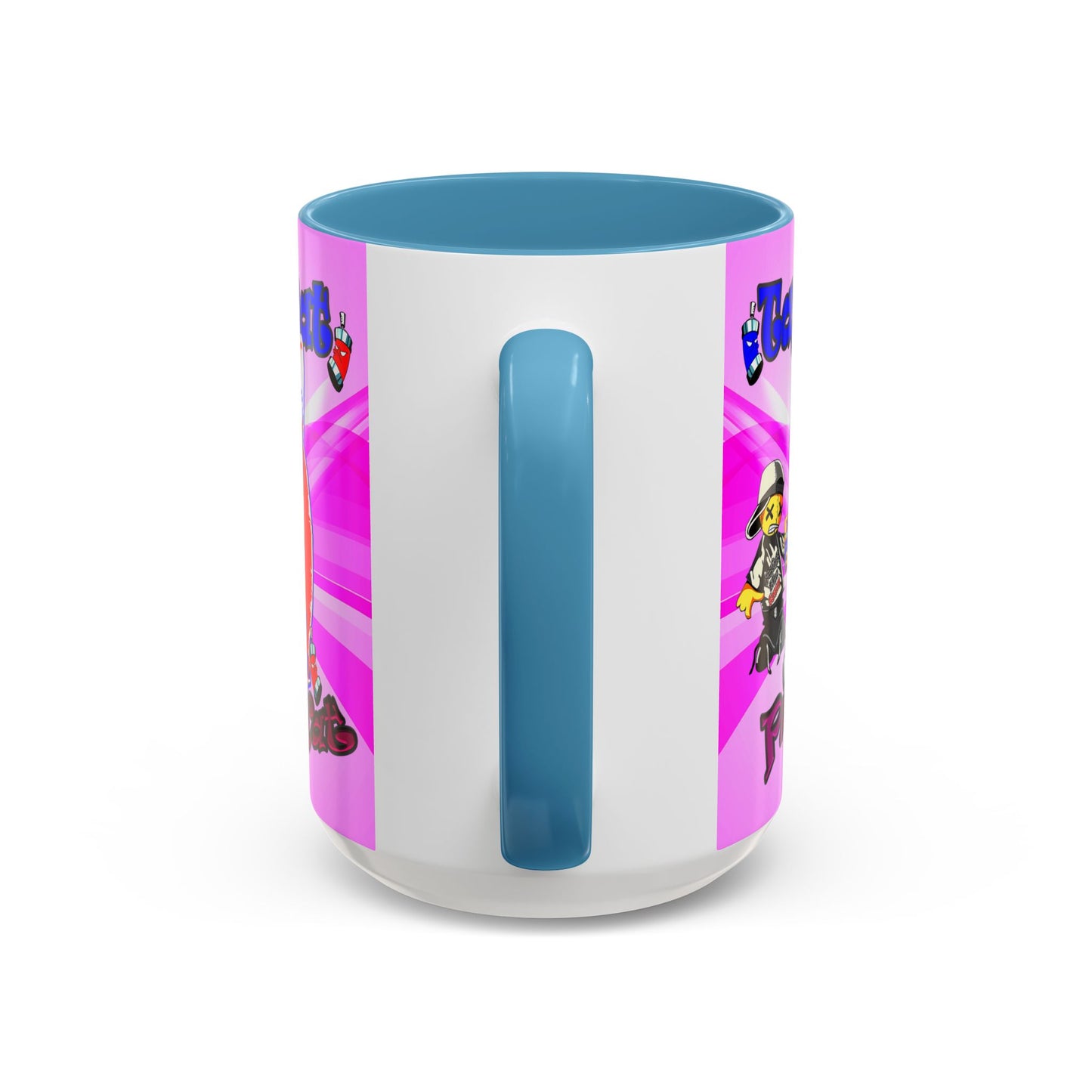tag that - Accent Mug (light blue-pink wave)