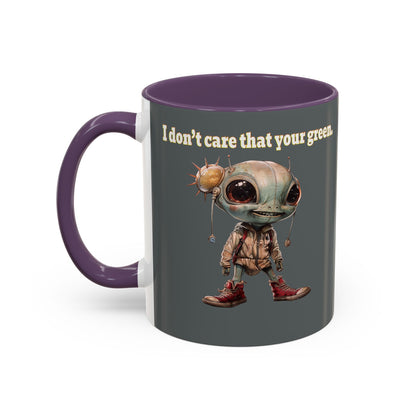 I don't care that your grey - Accent Mug (dark grey)