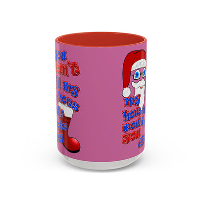 santa's shoes - Accent Mug (light pink)