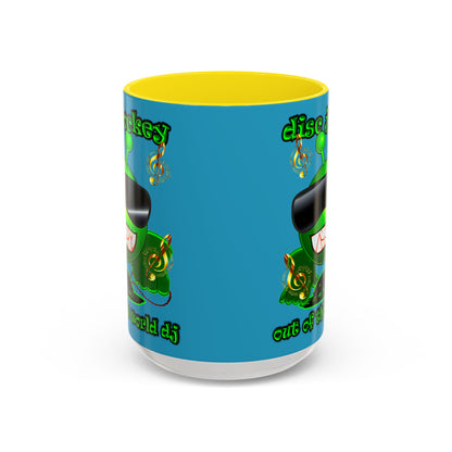 disc jockey - Accent Mug (turquoise)