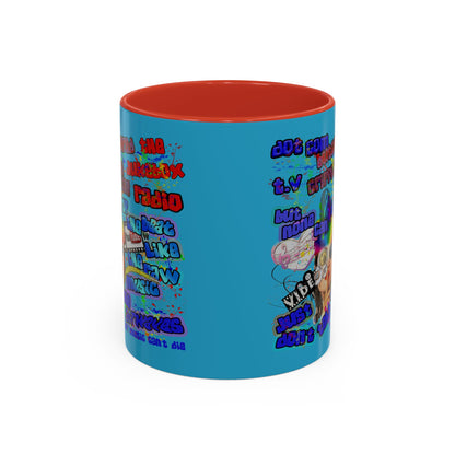 drop the beat - Accent Mug (turquoise)