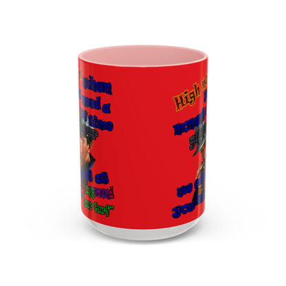 high noon - Accent Mug (red)