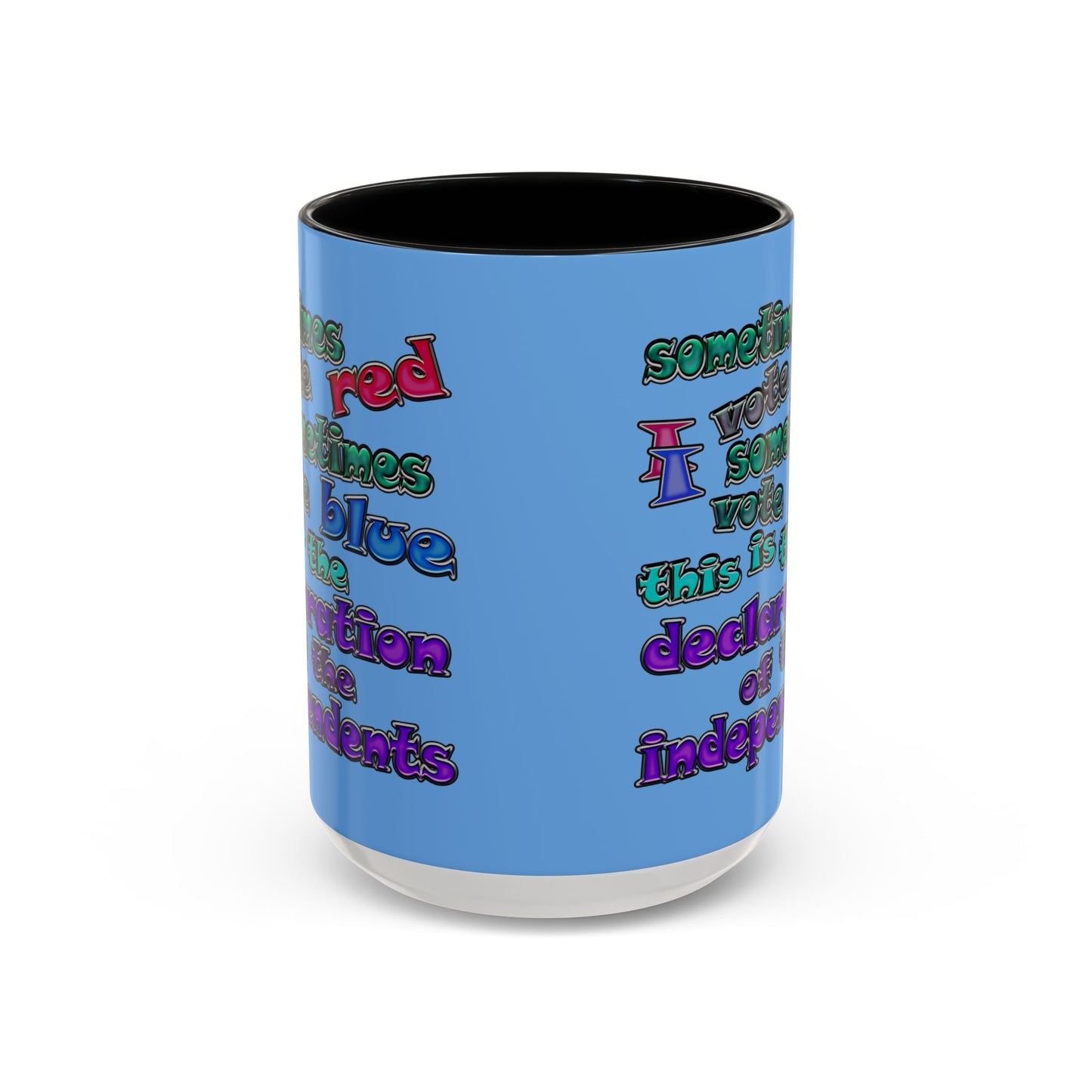 declaration of the independents - Accent Mug (light blue)