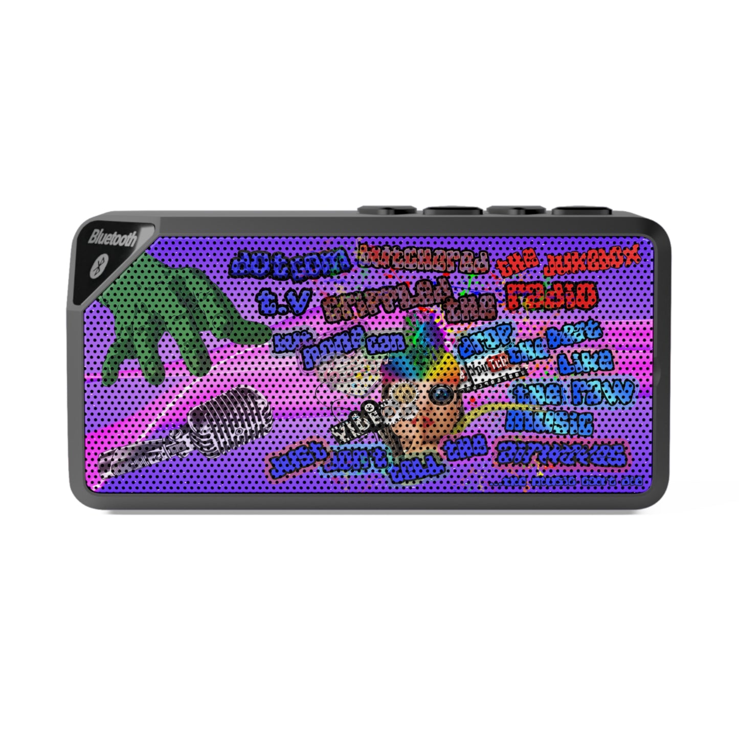drop the beat - Jabba Bluetooth Speaker (purple-pink wave)