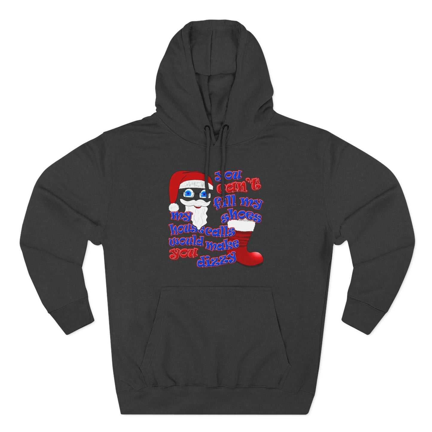 santa's shoes - Three-Panel Fleece Hoodie