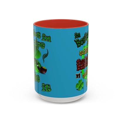 celtics logo - Accent Mug (turquoise)