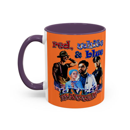 rw&b lives matter - Accent Mug (crusta)
