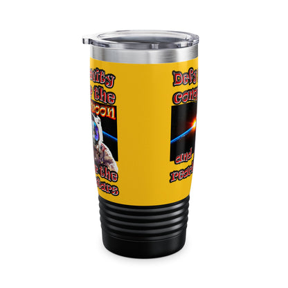 defy conquer reach - Ringneck Tumbler, 20oz (yellow)