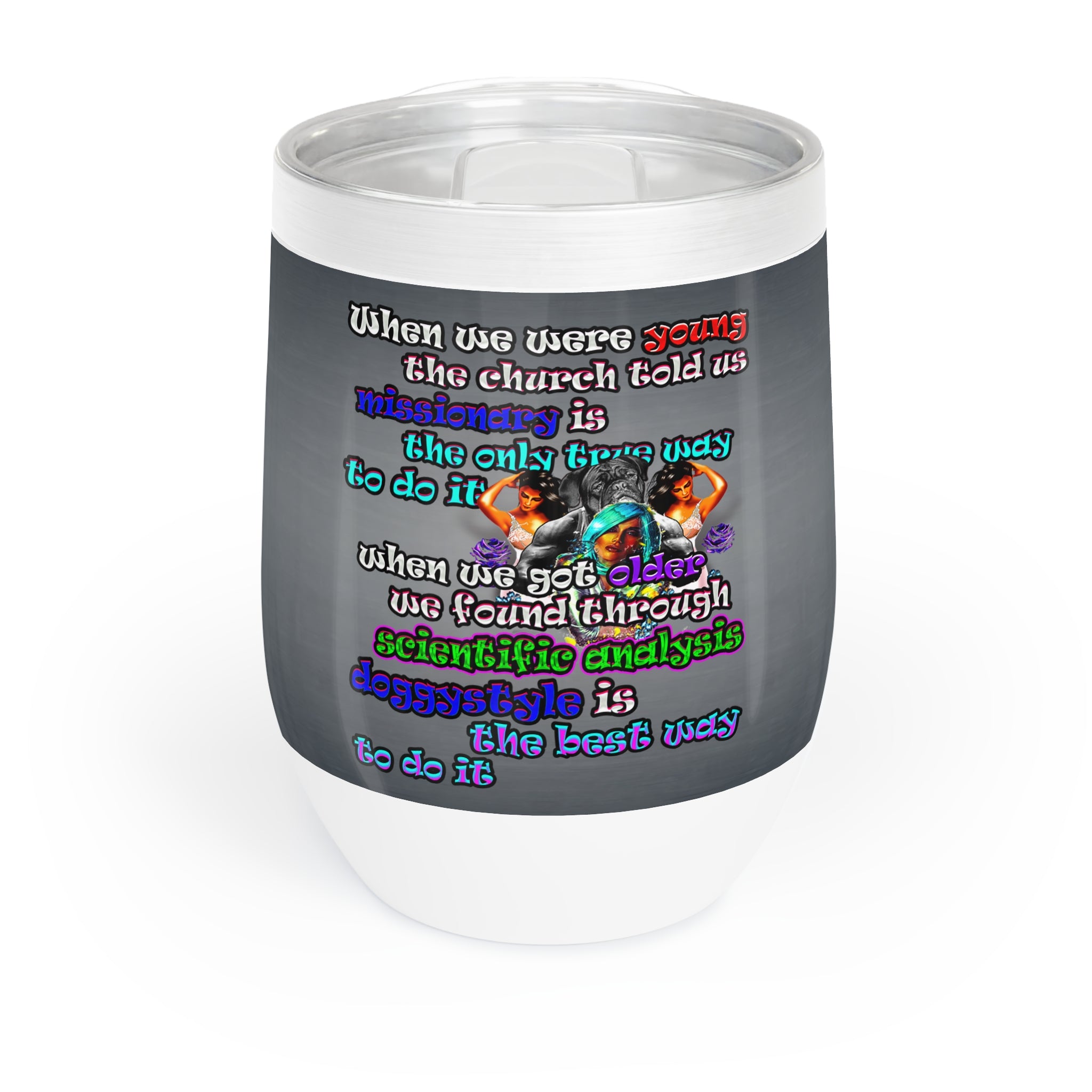 doggystyle - Chill Wine Tumbler (grey-light grey)