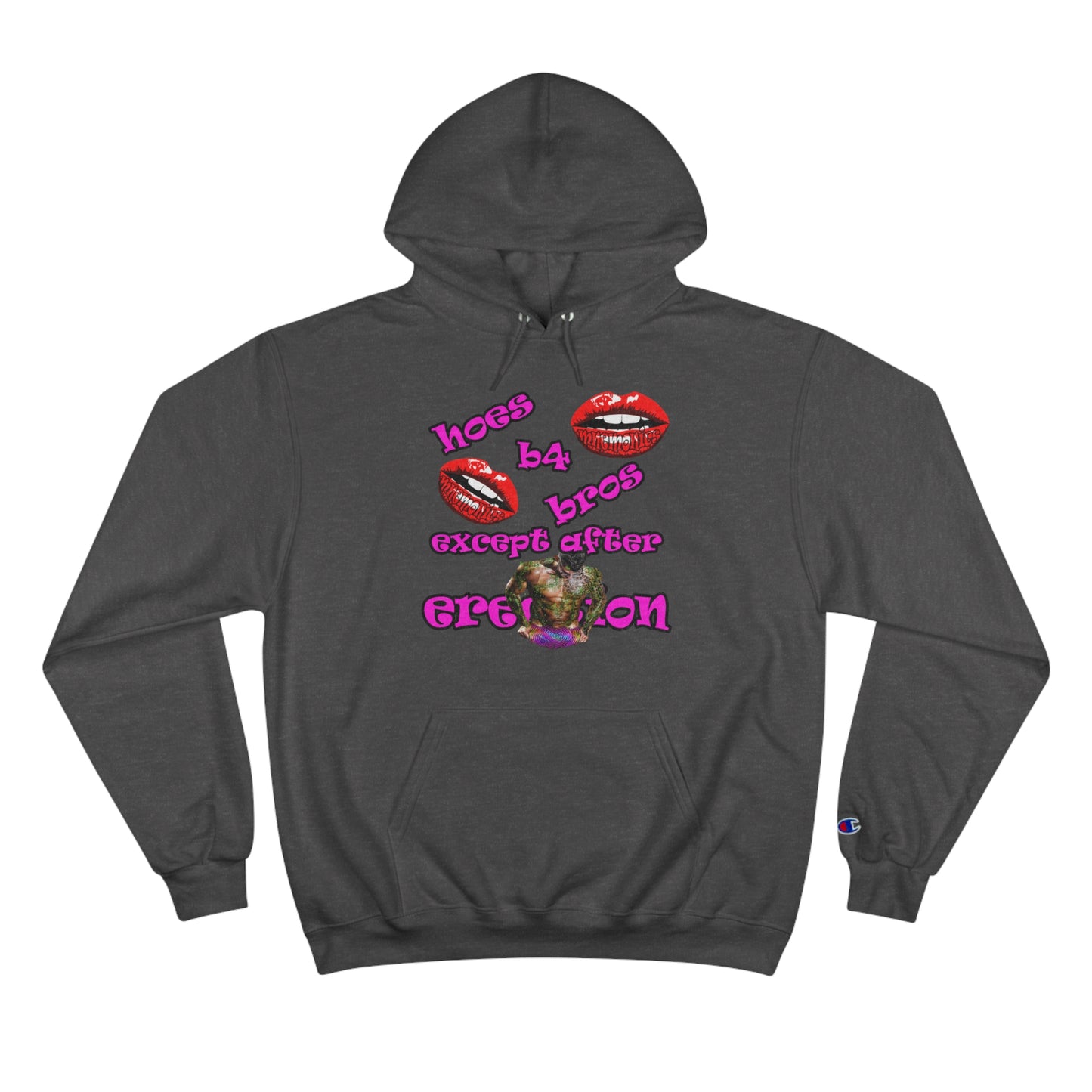 hoes b4 bros - Champion Hoodie