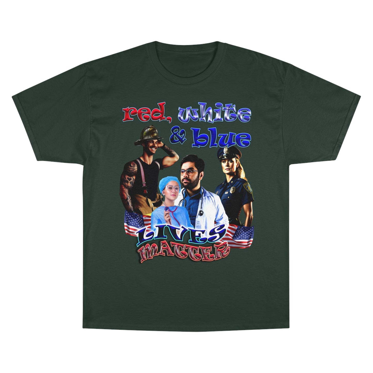 rw&b lives matter - Champion T-Shirt