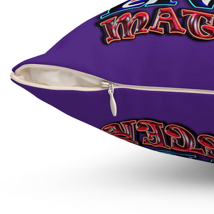 rw&b lives matter - Spun Polyester Square Pillow - (purple)