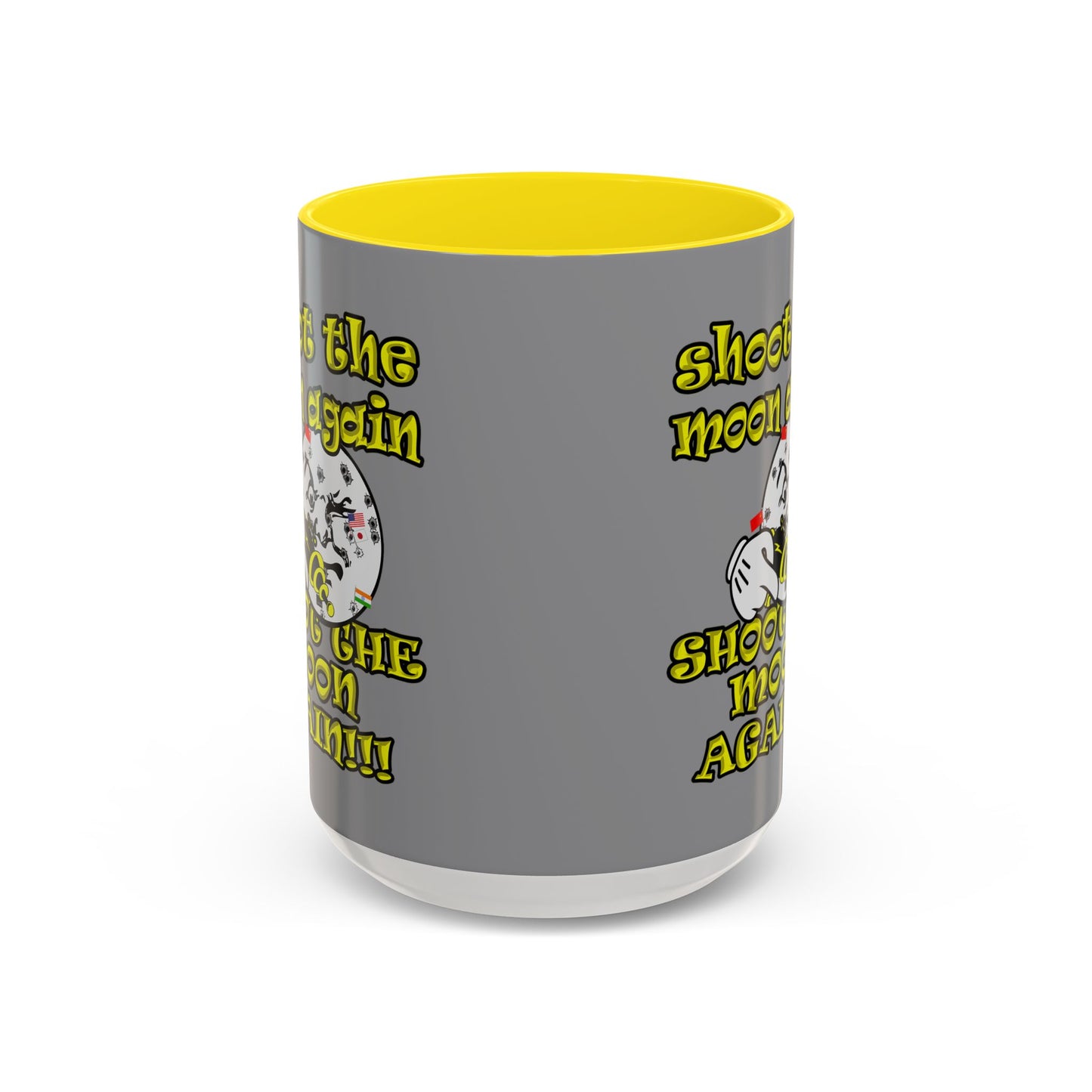 shoot the moon again - Accent Mug (grey)