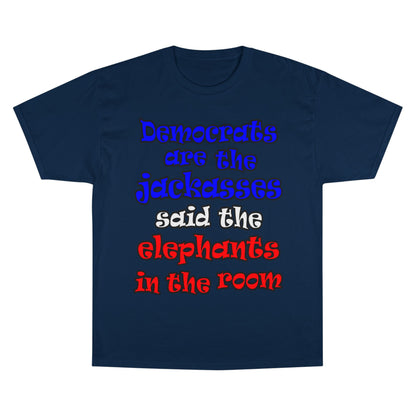 donkeys and elephants - Champion T-Shirt