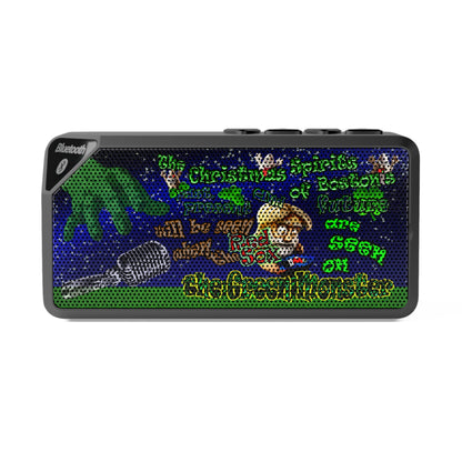 christmas spirits of boston - Jabba Bluetooth Speaker ('snoops' background)