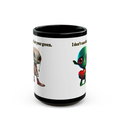 I don't care that your grey - Black Mug (white)