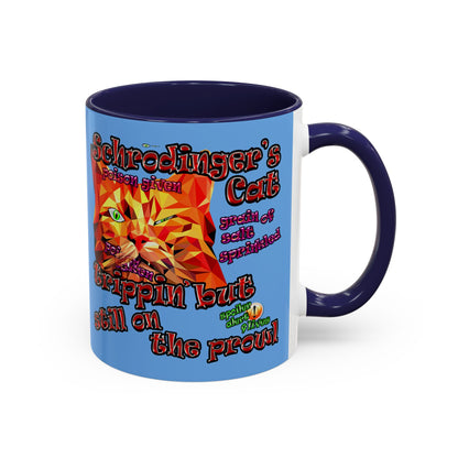 schrodinger's cat - Accent Mug (light blue)