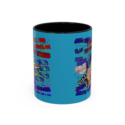 drop the beat - Accent Mug (turquoise)