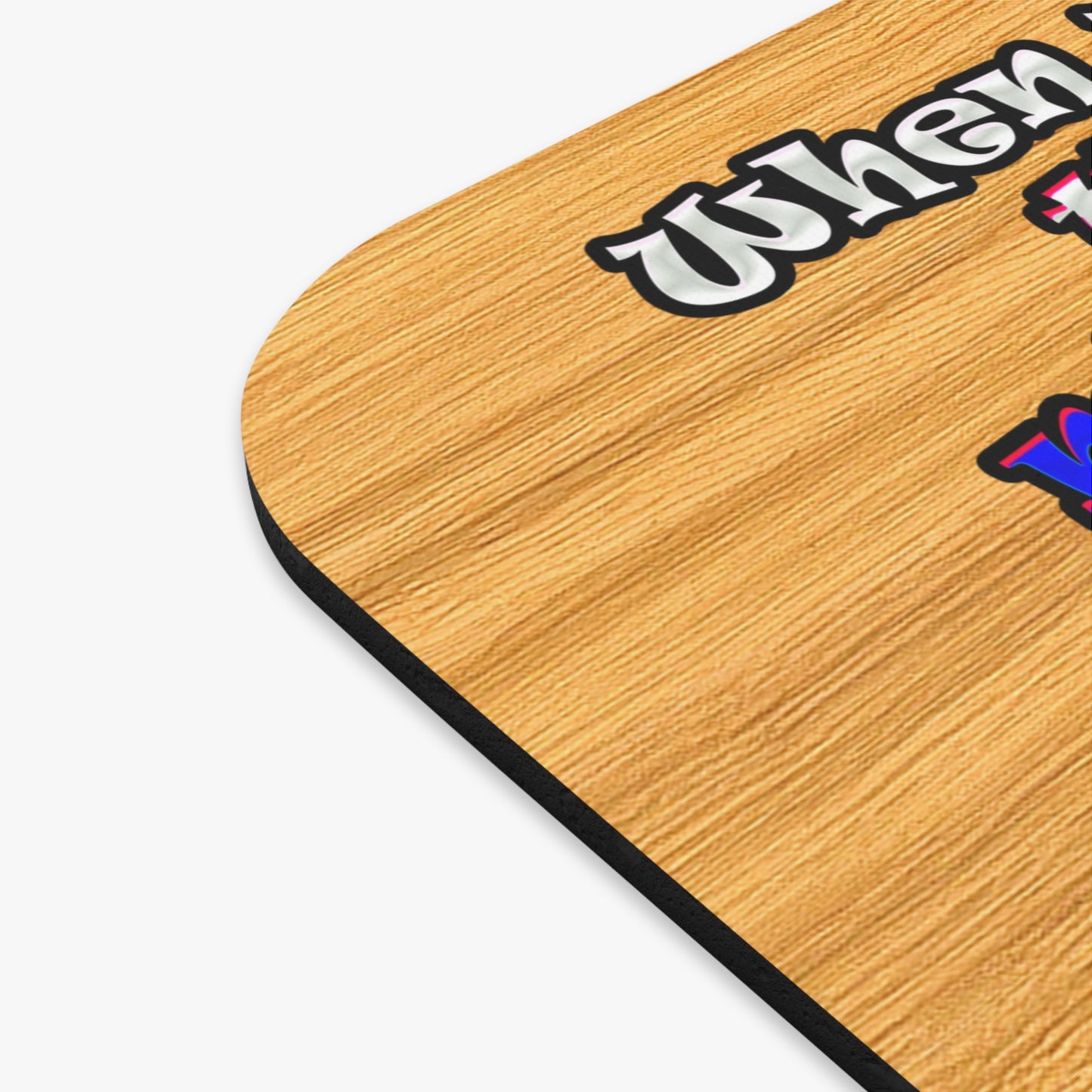 doggystyle - Mouse Pad (Rectangle) (butterscotch wood finish)