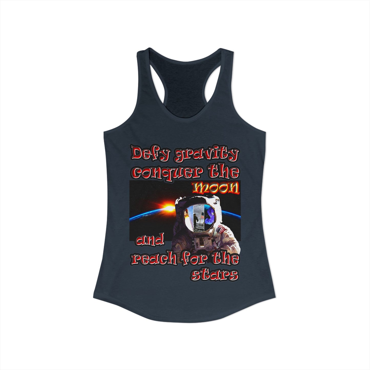 defy conquer reach - Women's Ideal Racerback Tank