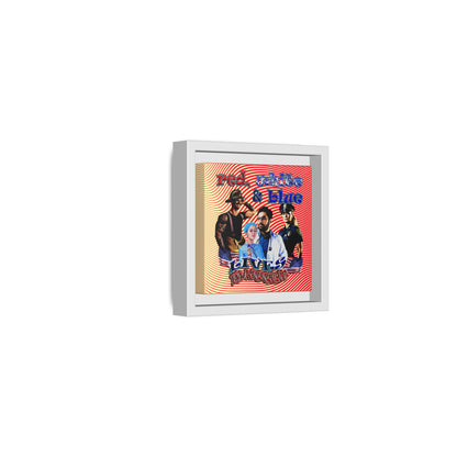 rw&b lives matter - framed canvas art (yellow-orange wave)