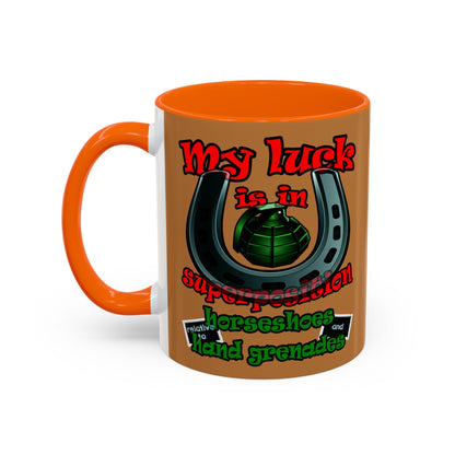 my luck - Accent Mug (light brown)