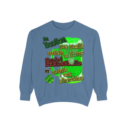 celtics logo - Unisex Garment-Dyed Sweatshirt